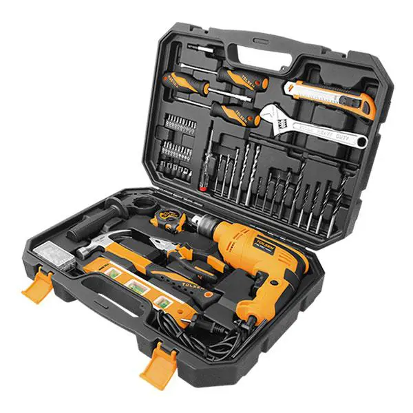 TOLSEN 95-Piece Industrial Hand Tool Set with 710W Hammer Drill – Complete Professional Toolkit for Home, Garage, and Mechanical Repairs