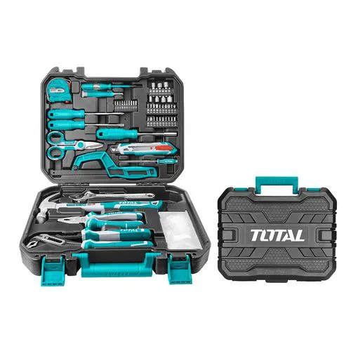 Total 130-Piece Comprehensive Tool Set – Complete Hand and Power Tools Kit for Home, Garage, Automotive, and DIY Projects