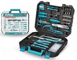 Total 130-Piece Comprehensive Tool Set – Complete Hand and Power Tools Kit for Home, Garage, Automotive, and DIY Projects