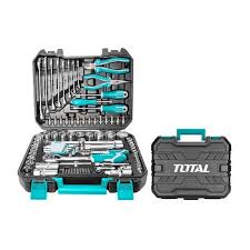 Total 100-Piece Complete Tool Set – Durable Hand and Mechanical Tools Kit for Home, Garage, Automotive, and DIY Projects