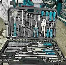 Total 100-Piece Complete Tool Set – Durable Hand and Mechanical Tools Kit for Home, Garage, Automotive, and DIY Projects