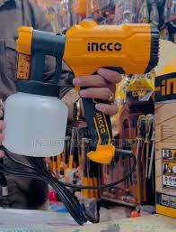 Ingco 450W Electric Spray Gun – High-Pressure Paint Sprayer for Home & Professional Use, Adjustable Nozzle, Efficient Indoor & Outdoor Painting Tool