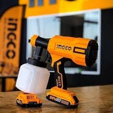 Ingco 450W Electric Spray Gun – High-Pressure Paint Sprayer for Home & Professional Use, Adjustable Nozzle, Efficient Indoor & Outdoor Painting Tool