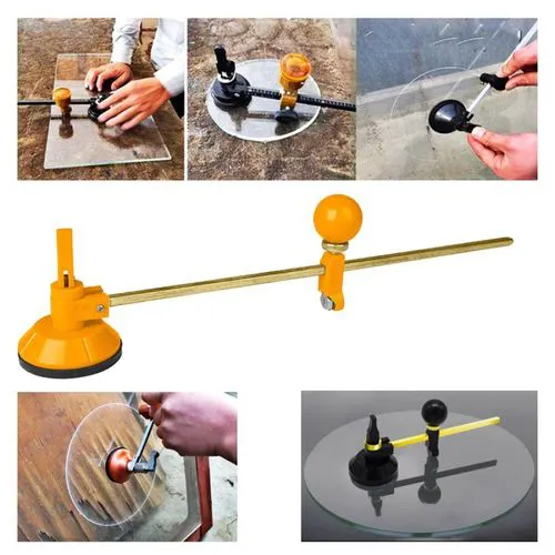 Ingco 30cm Circular Glass Cutter Compass – Precision Tool for Cutting Glass, Mirrors, and Circular Shapes, Durable and Easy-to-Use
