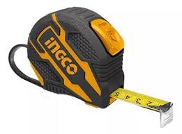 Ingco HSMT081025 Steel Measuring Tape 10m x 25mm – Durable Professional Tape Measure for Accurate Length and Width Measurements in DIY, Construction, and Carpentry