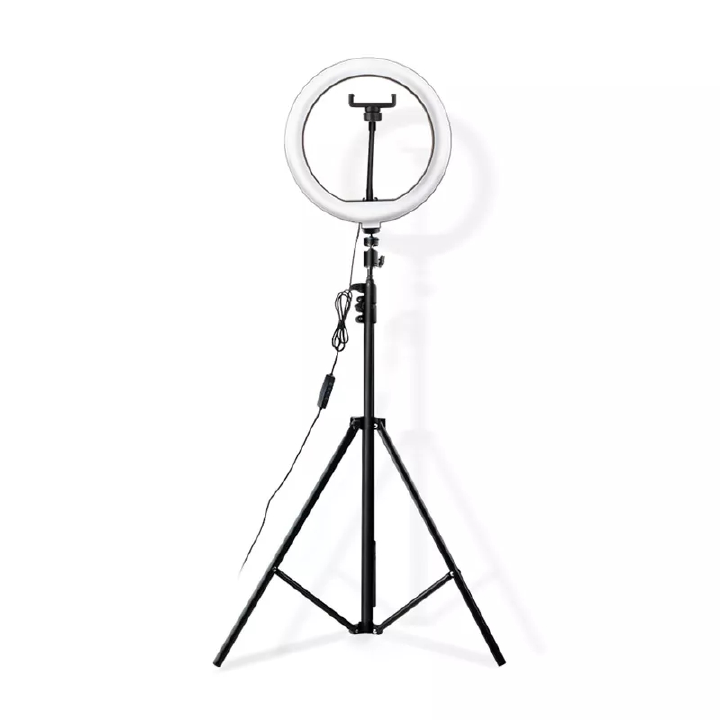 Generic 10-Inch Ring Light with 2.1m Tripod – Selfie, Makeup, and Studio Supplementary Lighting for Photography, Vlogging, and Live Streaming