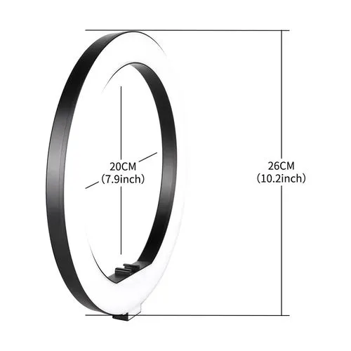 Generic 10-Inch Ring Light with 2.1m Tripod – Selfie, Makeup, and Studio Supplementary Lighting for Photography, Vlogging, and Live Streaming