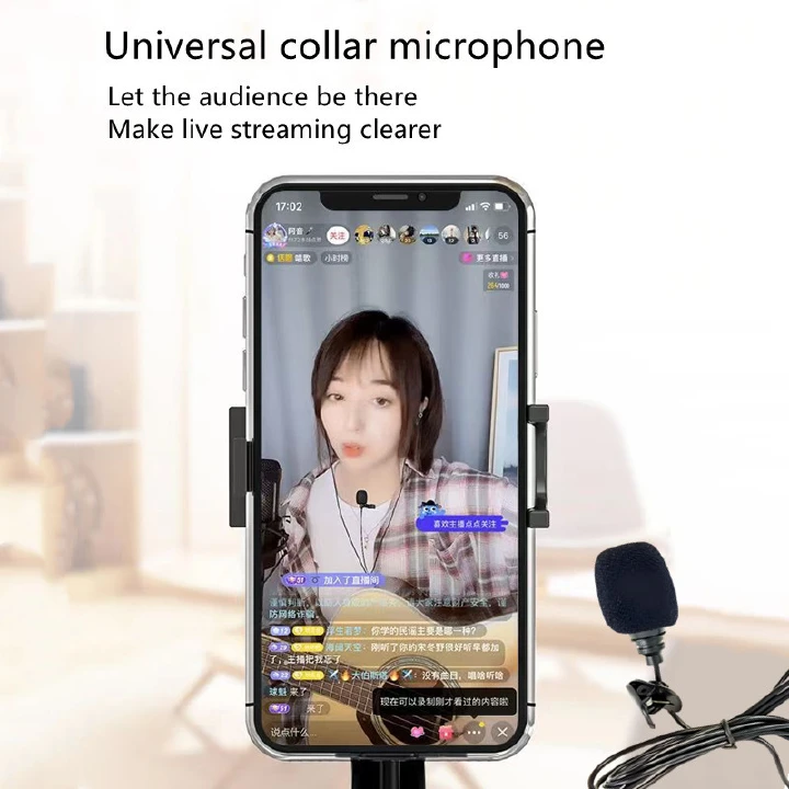 4-in-1 13-Inch LED Ring Light with 2.1M Tripod – Dimmable Beauty Ring Light with Free Microphone and Remote for Selfie, Live Streaming, Makeup, YouTube, TikTok, and Photography