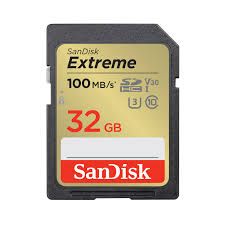 SanDisk Extreme 32GB SD Card High-Speed Class 10 UHS-I Memory Card for Cameras, HD Video Recording and Professional Photography