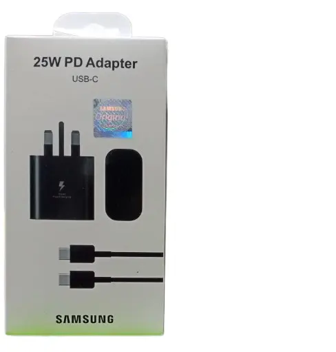 Samsung 25W Super Fast Charger White Adapter with USB-C Output for Galaxy A-Series & S-Series Phones Rapid Charging Wall Adapter for Smartphones and Tablets