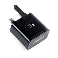 Samsung 15W Fast Charger with USB-C Cable Black for Galaxy S8, S9, S10+, A20, A30, A31, A50, A70 Rapid Charging & Data Sync Adapter