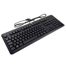 HP Wired Keyboard for Desktop Computers with 4-Way Power Extension, Full-Size USB Keyboard, Comfortable Typing, Durable Build, and Safe Multi-Device Power Management