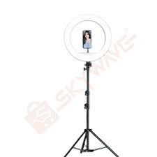 Universal 10-Inch LED Ring Selfie Light 210 White LEDs 10W – Adjustable Brightness Lamp for Photography, Video, and Live Streaming