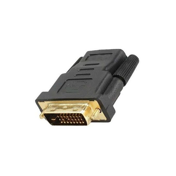DVI-D (24+1) 25 Pin Male To HDMI Female Adapter Connector