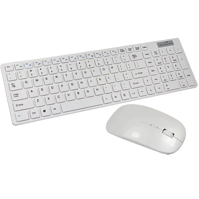 Generic Mini Wireless Keyboard & Mouse Combo Black one size