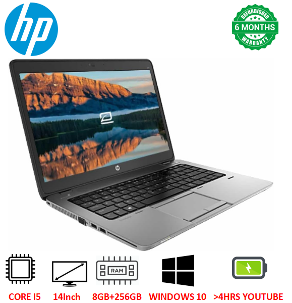 [Core i5+8gb+256gb+14''] Refurbished Hp Elitebook 840 G3 Laptop Intel Core i5 6th Gen 8GB 256GB SSD 14" Backlit Keyboard Notebook Hp Laptop Refurbished Laptops