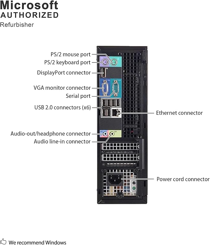 { Full set 23'' dell monitor + MOUSE & KEYBOARD } Refurbished Dell Optiplex 990 Intel Core i5 8GB RAM 500GB HDD Windows 10 Pro Desktop Tower