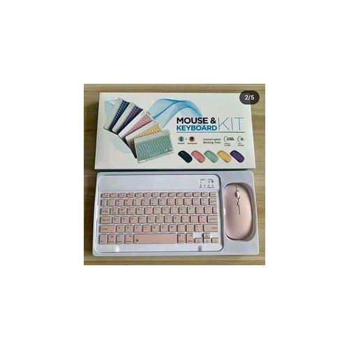 Bluetooth Keyboard and Mouse Combo,Ultra Slim Rechargeable Portable Wireless Keyboard Mouse Set Compact for Android Windows Tablet Cell Phone iPhone iPad Computer Desktop PC Laptop Rechargeable Mouse