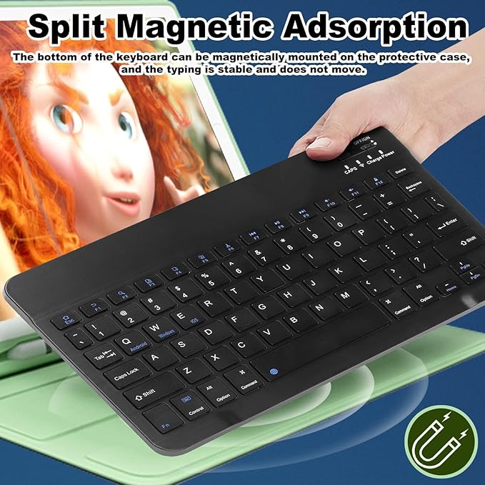 Bluetooth Keyboard and Mouse Combo,Ultra Slim Rechargeable Portable Wireless Keyboard Mouse Set Compact for Android Windows Tablet Cell Phone iPhone iPad Computer Desktop PC Laptop Rechargeable Mouse