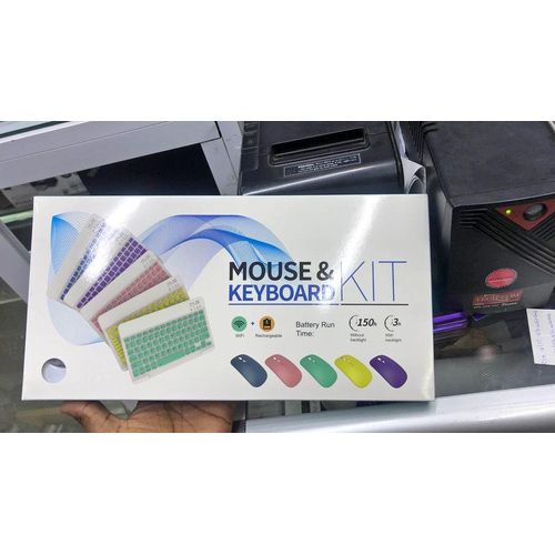 Bluetooth Keyboard and Mouse Combo,Ultra Slim Rechargeable Portable Wireless Keyboard Mouse Set Compact for Android Windows Tablet Cell Phone iPhone iPad Computer Desktop PC Laptop Rechargeable Mouse