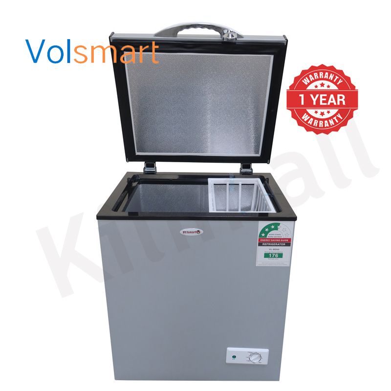 Volsmart 60L Vertical Chest Freezer VL-BD60 Single Flip Drain Freezer Energy-saving Freezer Fast Cooling Refrigerator