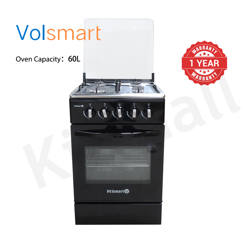 Volsmart 4 Burners VGS-580 Free Standing Gas Cooker Cooking Range with 60L Oven 4 Gas Cooker + Gas Oven