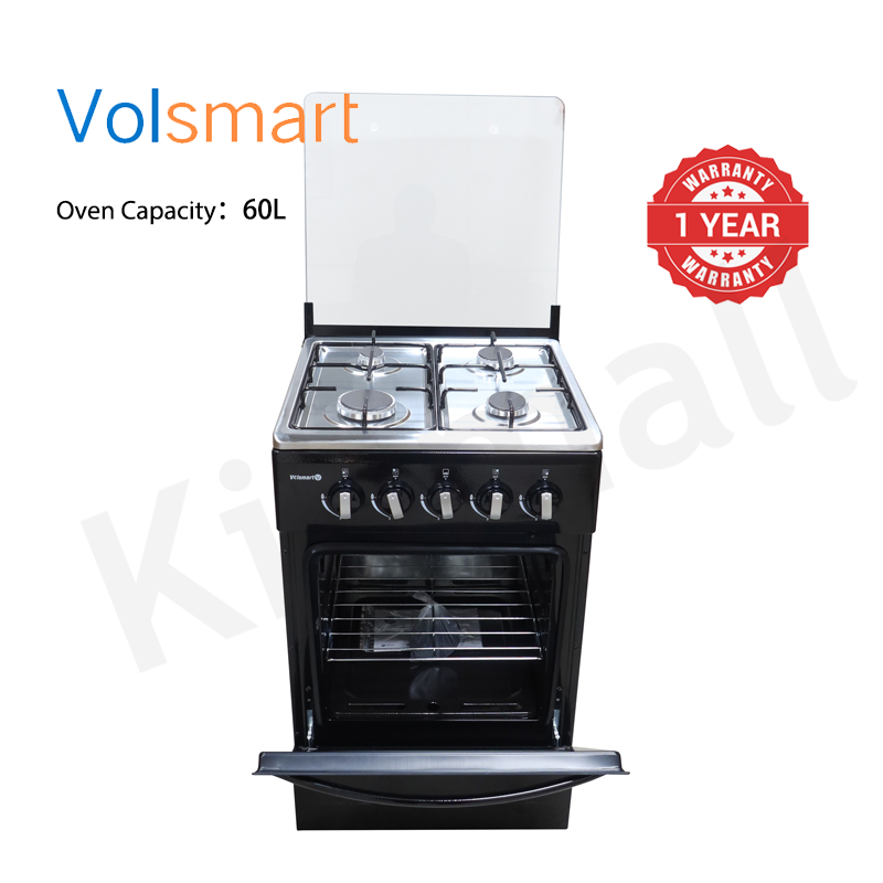 Volsmart 4 Burners VGS-580 Free Standing Gas Cooker Cooking Range with 60L Oven 4 Gas Cooker + Gas Oven