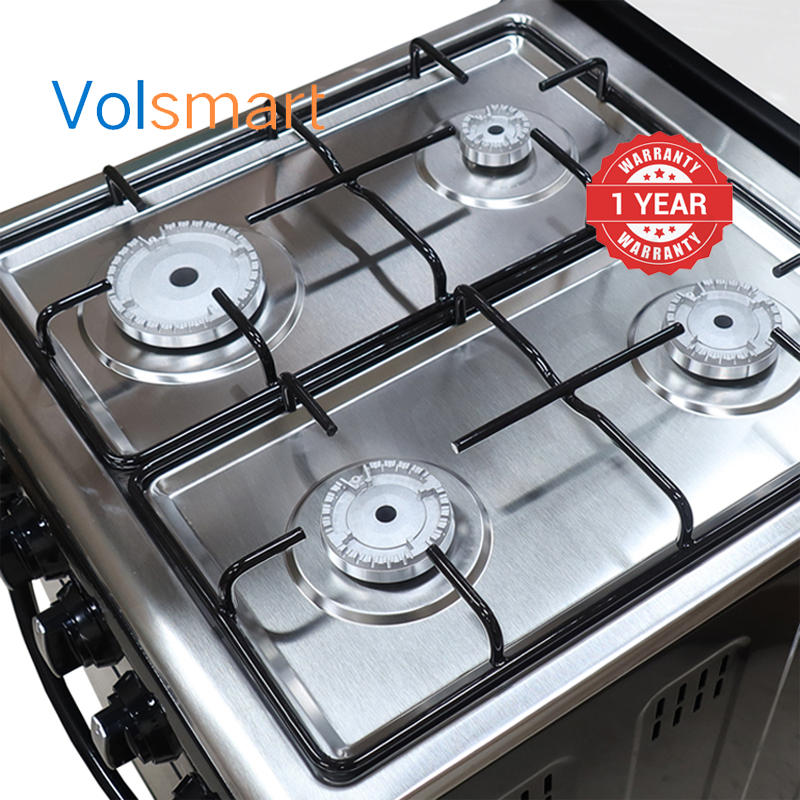 Volsmart 4 Burners VGS-580 Free Standing Gas Cooker Cooking Range with 60L Oven 4 Gas Cooker + Gas Oven