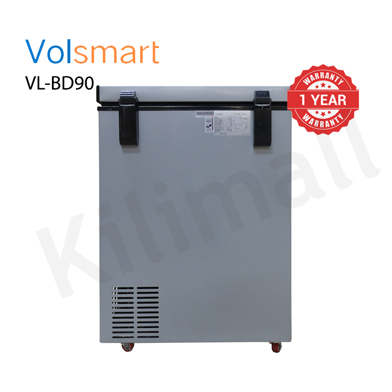 Volsmart 90L Vertical Chest Freezer VL-BD90 Single Flip Drain Freezer Energy-saving Freezer Fast Cooling Refrigerator