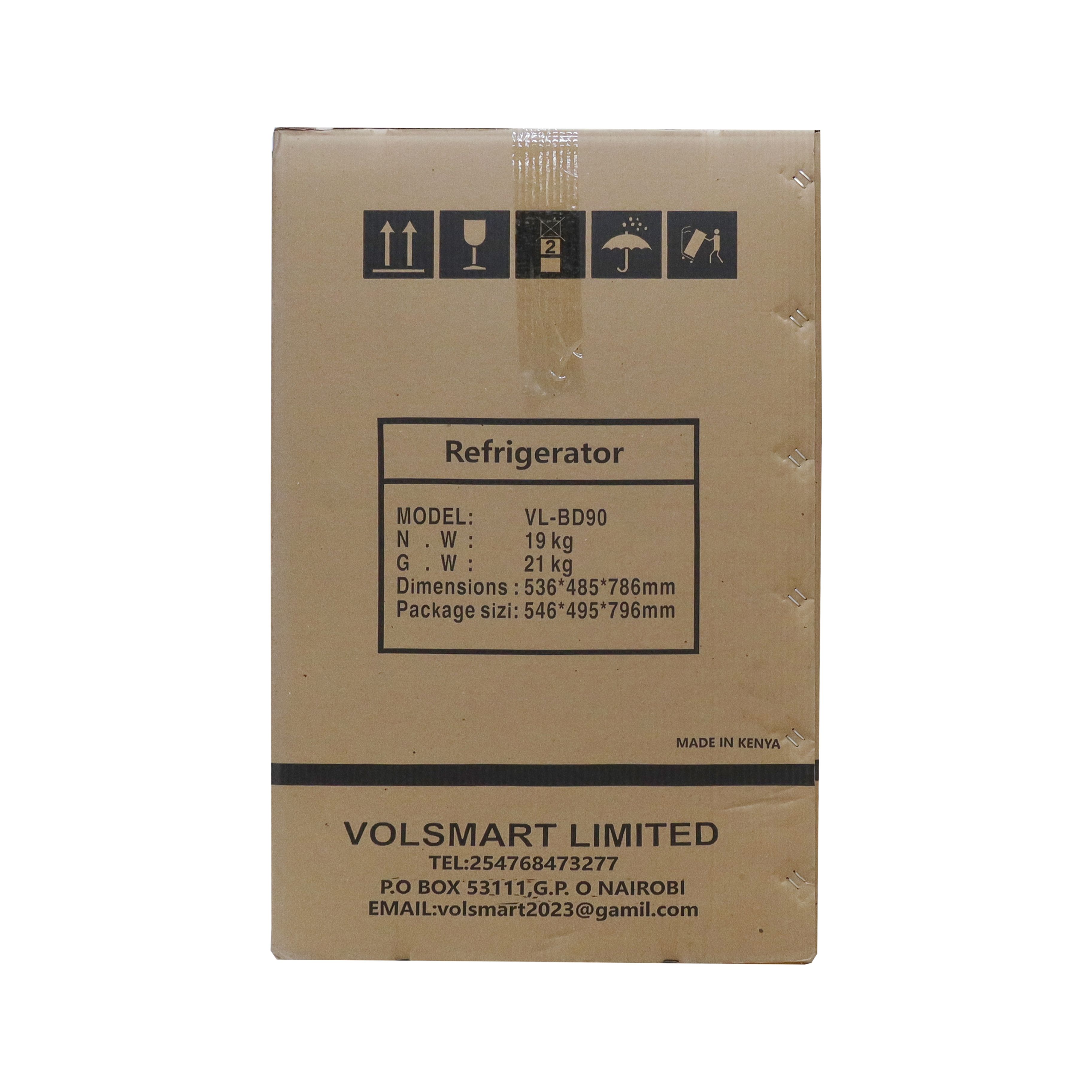 Volsmart 90L Vertical Chest Freezer VL-BD90 Single Flip Drain Freezer Energy-saving Freezer Fast Cooling Refrigerator