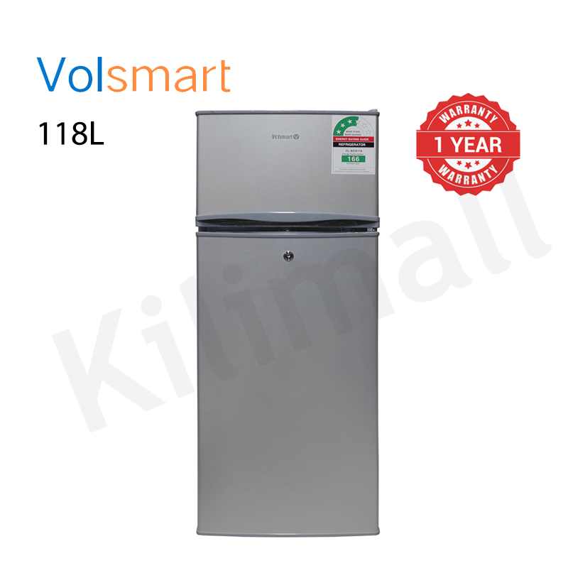 【Special Offer】Volsmart 118L Fridge Freezer VL-BCD118 Energy Saving Double Doors Refrigerator