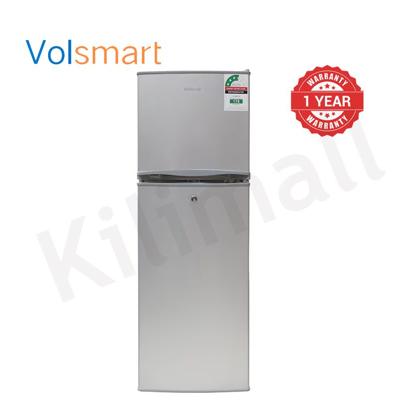 Volsmart 138L Fridge Freezer VL-BCD138 Energy Saving Double Doors Refrigerator