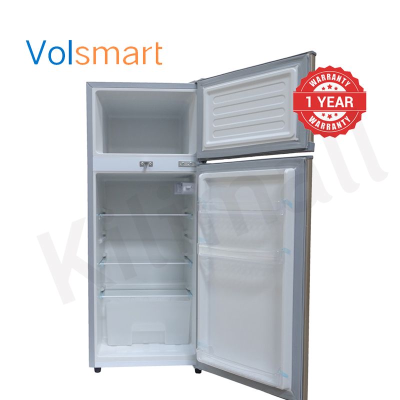 Volsmart 118L Fridge Freezer VL-BCD118 Energy Saving Double Doors Refrigerator