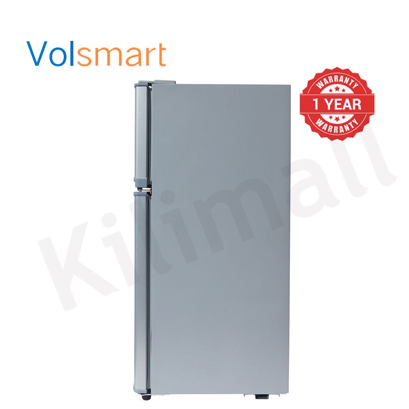 Volsmart 108L Double Doors VL-BCD108 Fridge Freezer Energy Saving Refrigerator with Lock and Keys