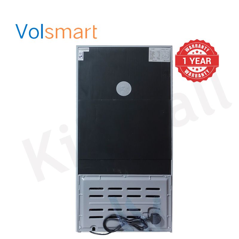 Volsmart 108L Double Doors VL-BCD108 Fridge Freezer Energy Saving Refrigerator with Lock and Keys