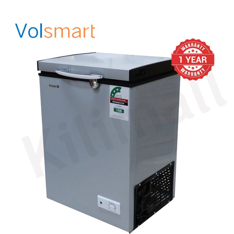 Volsmart 90L Vertical Chest Freezer VL-BD90 Single Flip Drain Freezer Energy-saving Freezer Fast Cooling Refrigerator