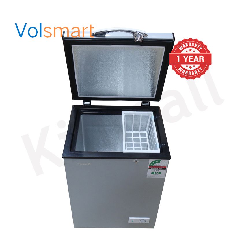 Volsmart 90L Vertical Chest Freezer VL-BD90 Single Flip Drain Freezer Energy-saving Freezer Fast Cooling Refrigerator