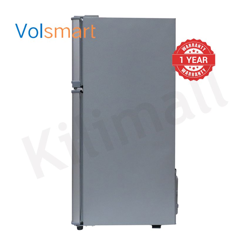 Volsmart 108L Double Doors VL-BCD108 Fridge Freezer Energy Saving Refrigerator with Lock and Keys
