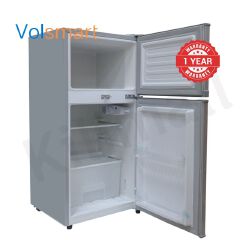 Volsmart 108L Double Doors VL-BCD108 Fridge Freezer Energy Saving Refrigerator with Lock and Keys