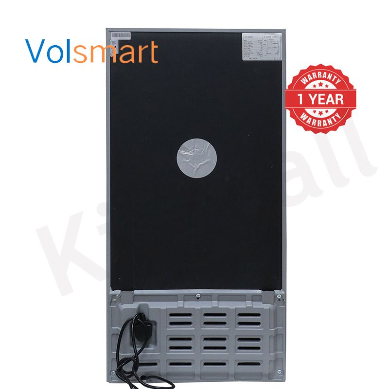 Volsmart 108L Double Doors VL-BCD108 Fridge Freezer Energy Saving Refrigerator with Lock and Keys