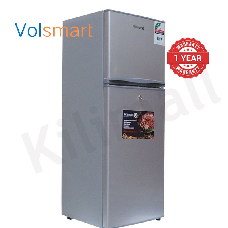 Volsmart 138L Fridge Freezer VL-BCD138 Energy Saving Double Doors Refrigerator