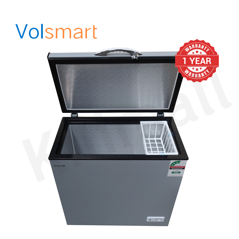 Volsmart 150L Vertical Chest Freezer VL-BD150 Single Flip Drain Freezer Energy-saving Freezer Fast Cooling Refrigerator