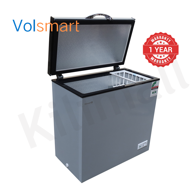 Volsmart 150L Vertical Chest Freezer VL-BD150 Single Flip Drain Freezer Energy-saving Freezer Fast Cooling Refrigerator