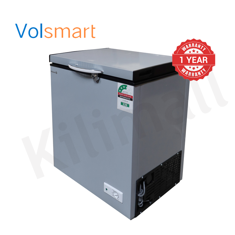 Volsmart 130L Vertical Chest Freezer VL-BD130 Single Flip Drain Freezer Energy-saving Freezer Fast Cooling Refrigerator