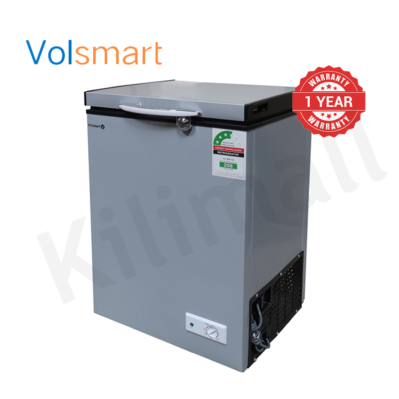 Volsmart 110L Vertical Chest Freezer VL-BD110 Single Flip Drain Freezer Energy-saving Freezer Fast Cooling Refrigerator
