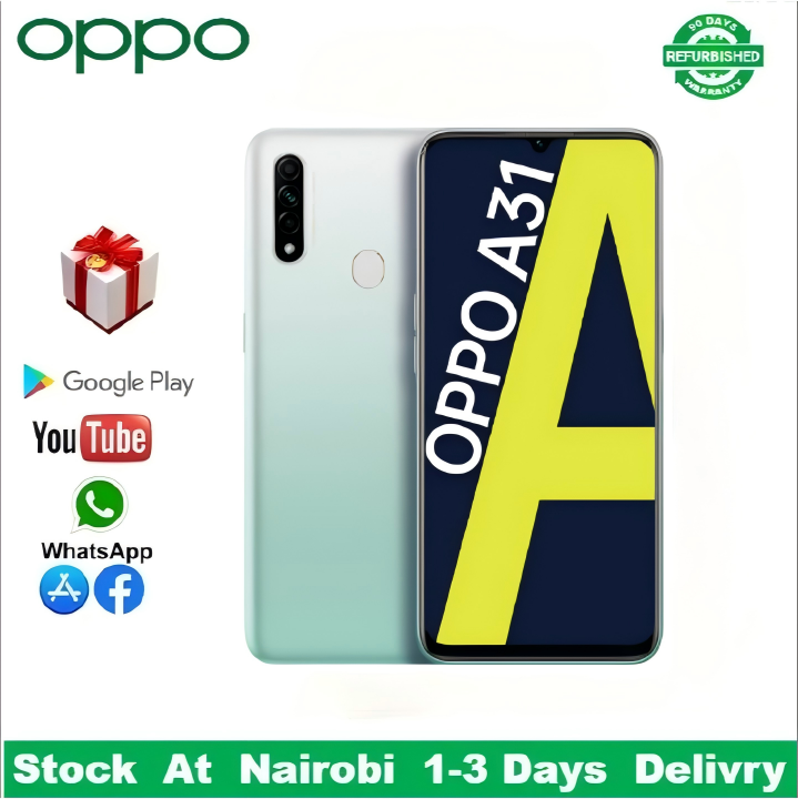 Refurbished OPPO A8 A31 128GB+4GB 6.5"12MP+8MP 4230mAh Fingerprint unlock phone Dual SIM 4G phone Refurbished Phone SmartPhones Mobile Phones 128GB phone 4G Phones oppp phone smartphone