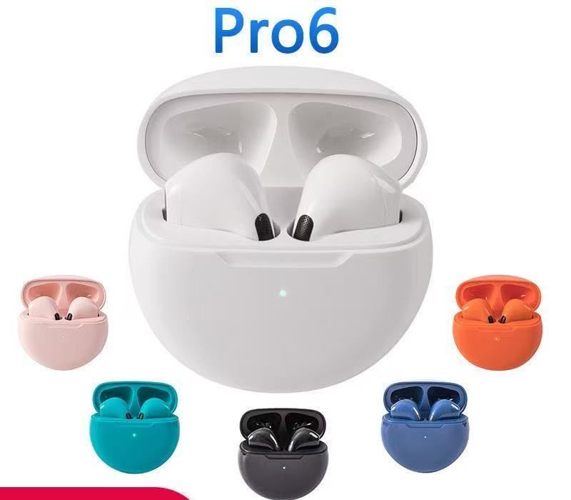 Air Pro 6 TWS Wireless Bluetooth Headphones Pro6  Bluetooth Headphones Noise Cancelling Earbuds Waterproof and Sweatproof All smartphones can be used
