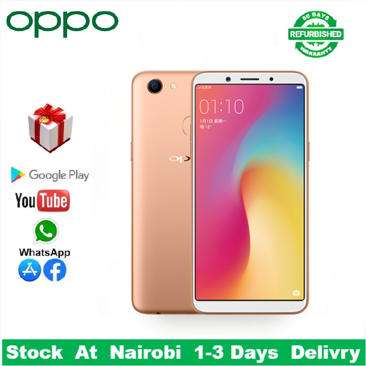 Refurbished OPPO A73 F5 Smart Phone 64GB 6.0" with Fingerprint unlock phone Dual SIM 4G phone Refurbished Phone SmartPhones Mobile Phones 128GB phone 5G Phone oppp phone