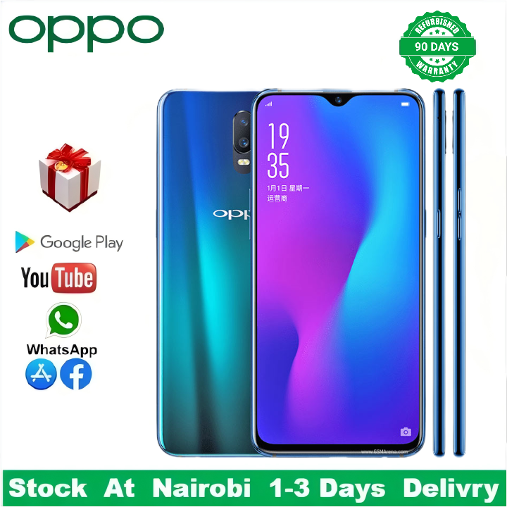 Refurbished OPPO R17 Smart Phone 128GB 6.4" Dual SIM 4G phone 16MP+25MP Refurbished Phone 3500 mAh SmartPhones Mobile Phones 128GB phone 5G Phone oppp phone