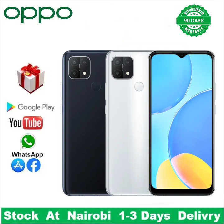 Refurbished OPPO A35 A15S Smart Phone 128GB 6.0" with Fingerprint unlock phone Dual SIM 4G phone Refurbished Phone SmartPhones Mobile Phones 128GB phone 5G Phone oppp phone